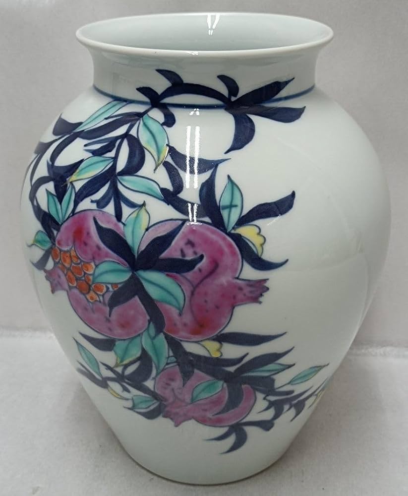 Amazon.co.jp: 有田焼 虎山窯 虎山作 小野祥瓷作 染付ザクロ紋